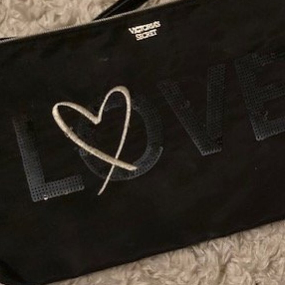 Victoria Secret "LOVE" COSMETIC BAG/ Clutch